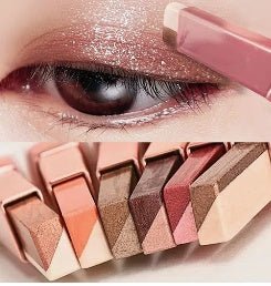 Lazy Eyeshadow Stick Stereo Gradient Shimmer Double Color Eye Shadow Pen Waterproof Easy To Wear Eyeshadow - Eshtree