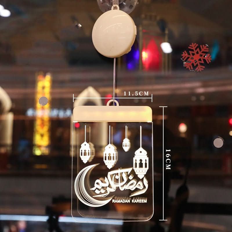 LED Ramadan Castle Moon Kerosene 3D Hanging Lamp - Eshtree