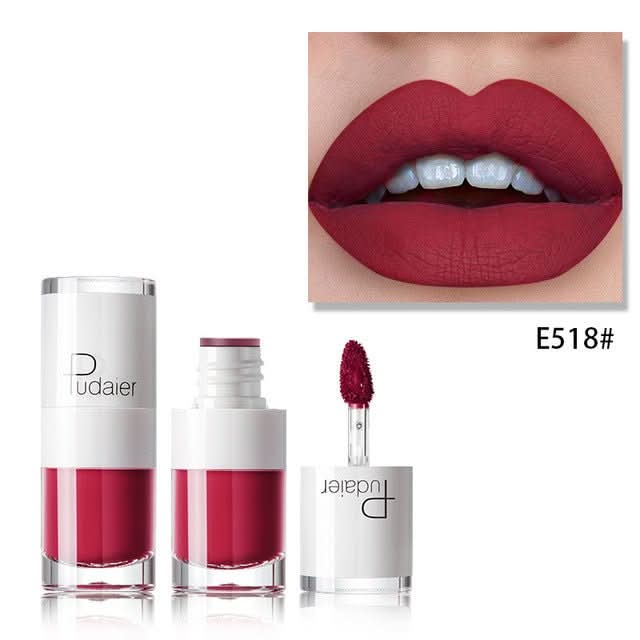 Lipstick 16 color white bottle matte lip gloss lasting moisturizing - Eshtree