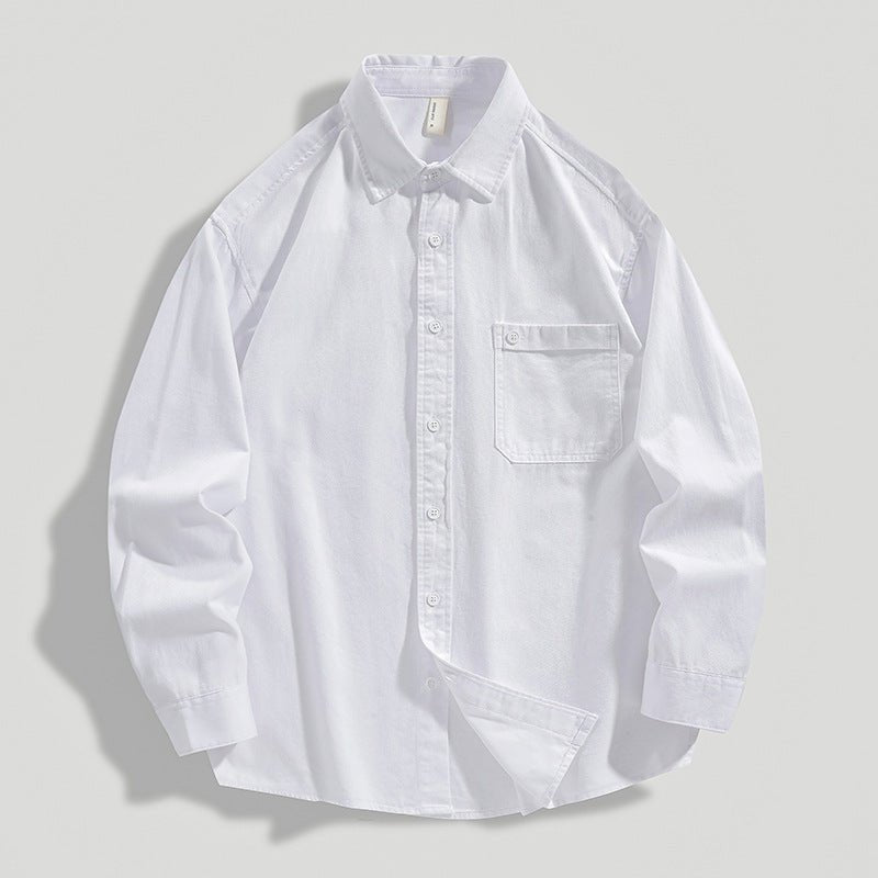 LKTM Men's American - style Heavy Cotton Long - sleeved Shirt - Eshtree