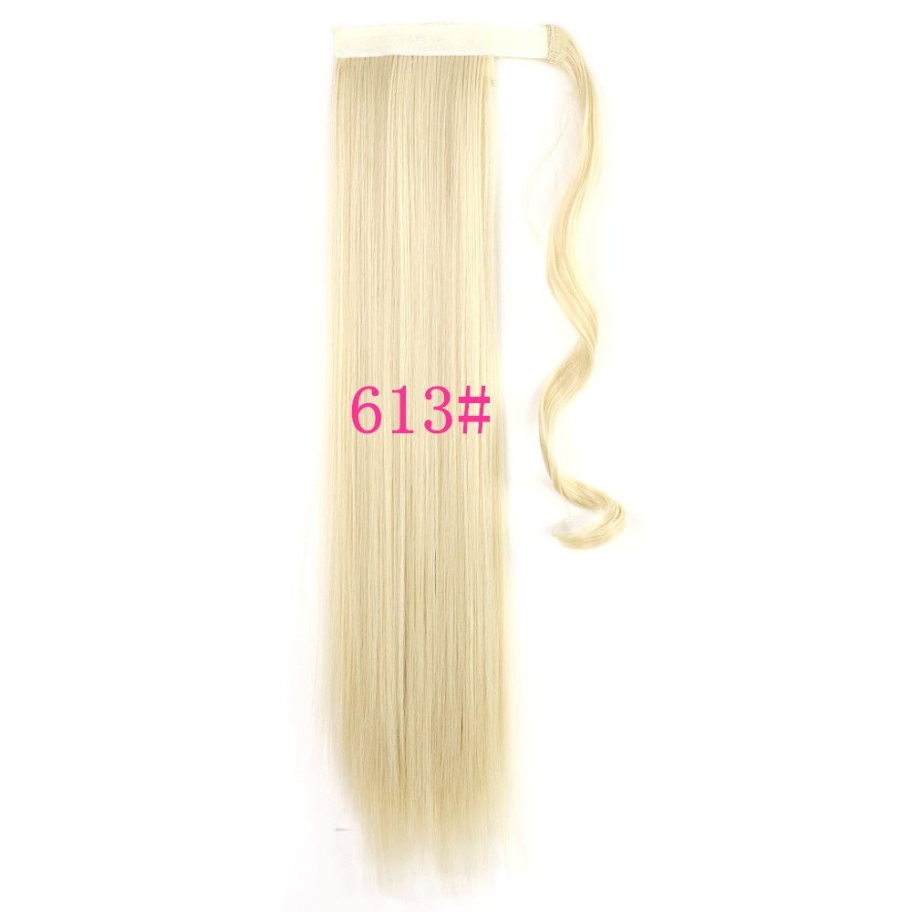 Long Straight Wrap Around Clip In Ponytail Hair Extension Heat Resistant Synthetic Tail Fake Hair - Eshtree