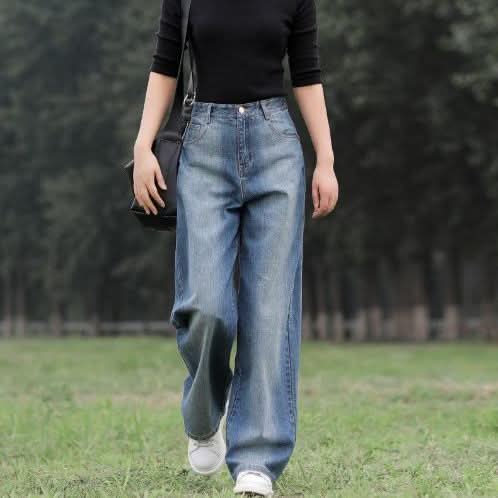 Loose All - matching Slimming Draping Wide Leg Trousers - Eshtree