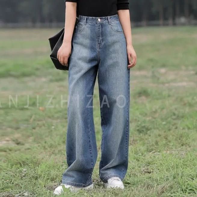 Loose All - matching Slimming Draping Wide Leg Trousers - Eshtree