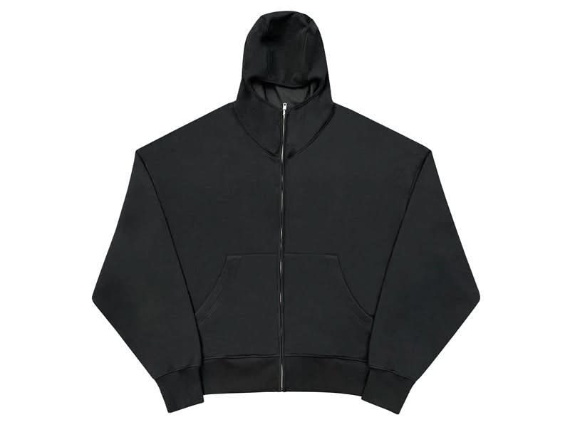 Loose Casual Hoodie Sweater Mask Zipper Distressed Cardigan - Eshtree