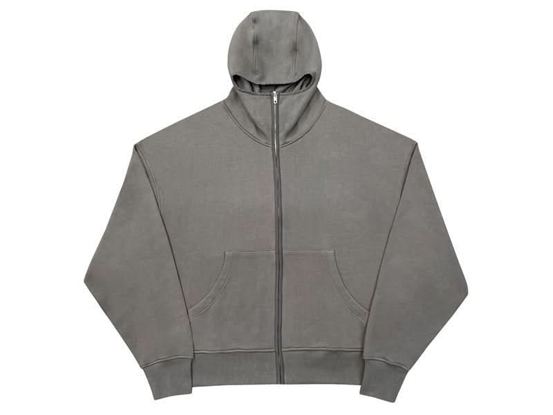 Loose Casual Hoodie Sweater Mask Zipper Distressed Cardigan - Eshtree