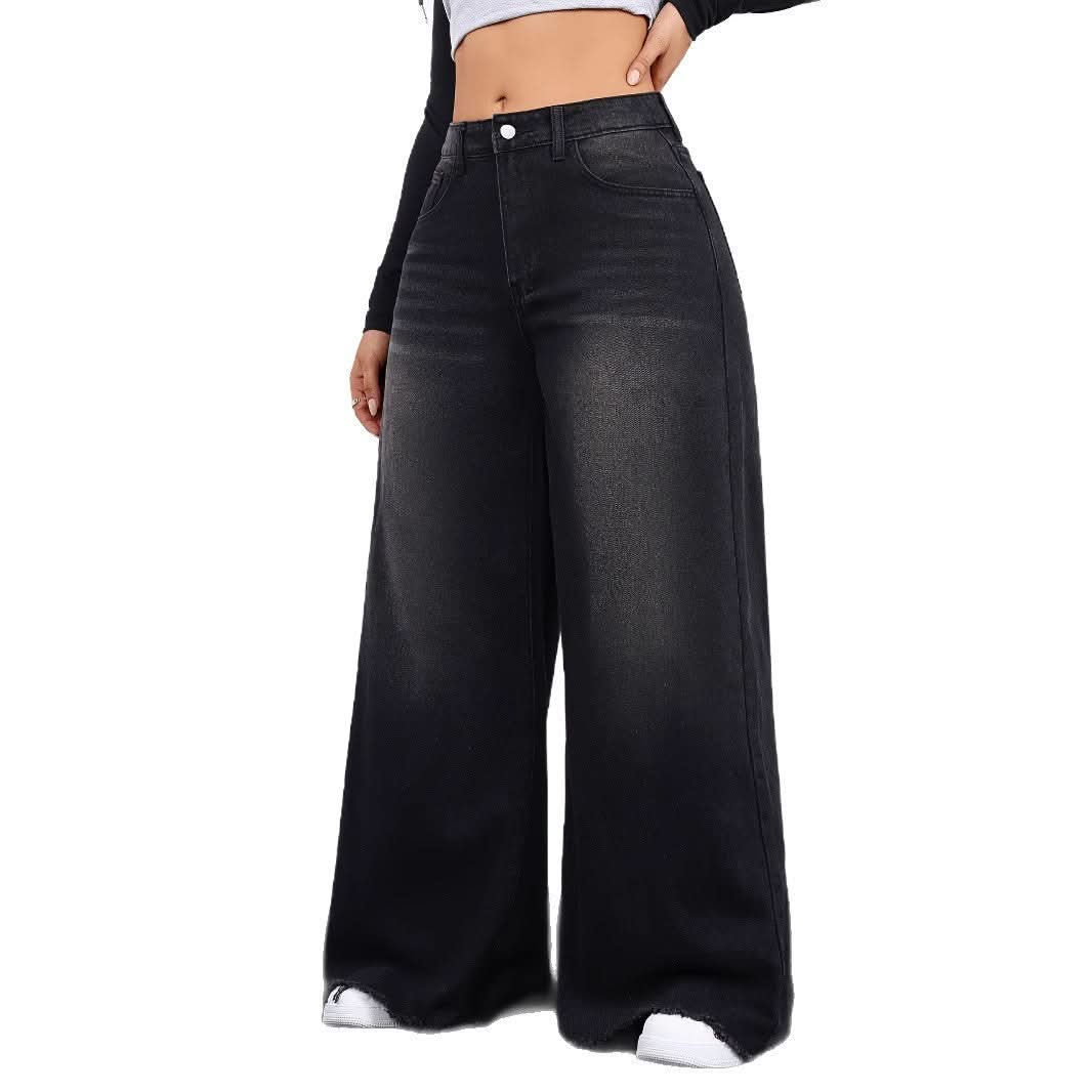Loose Wide - leg Women's Retro Casual Versatile Jeans - Eshtree