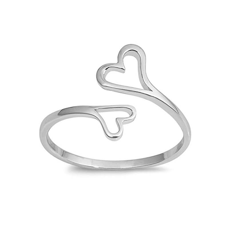 Love Hearttex lovers love Adjustable Ring Titanium Stainlessmen and women engaged in wholesale. - Eshtree