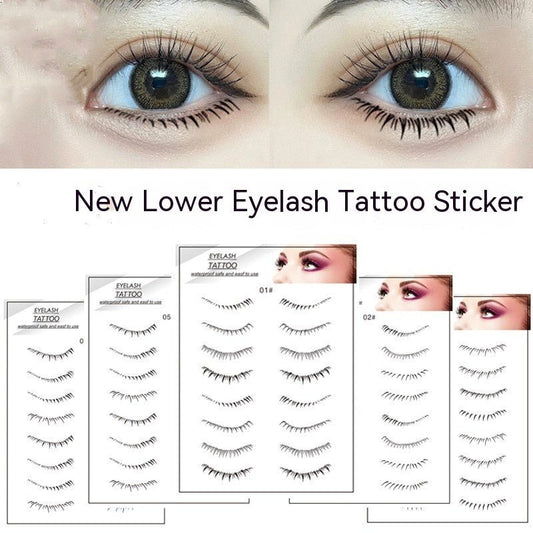 Lower Eyelashes Tattoo Sticker Disposable Waterproof - Eshtree