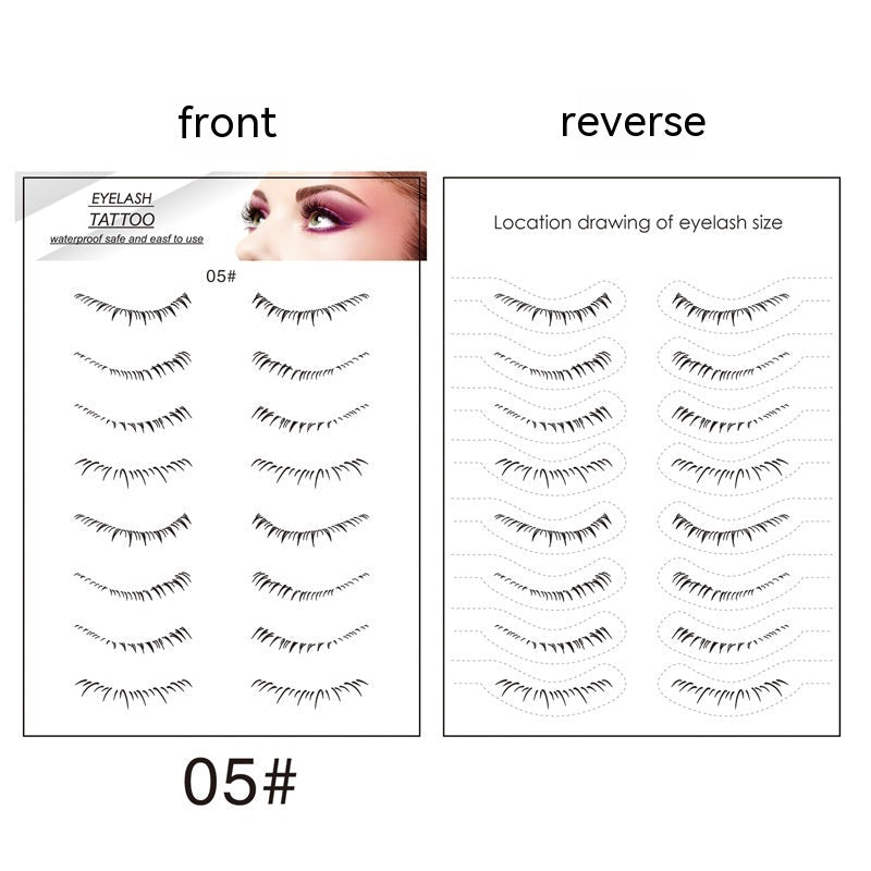 Lower Eyelashes Tattoo Sticker Disposable Waterproof - Eshtree