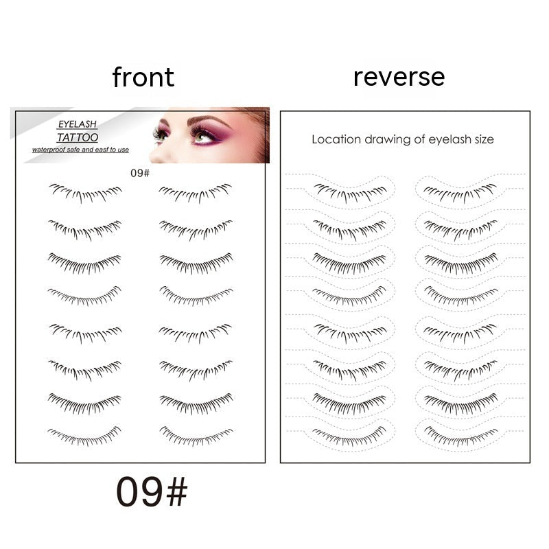 Lower Eyelashes Tattoo Sticker Disposable Waterproof - Eshtree