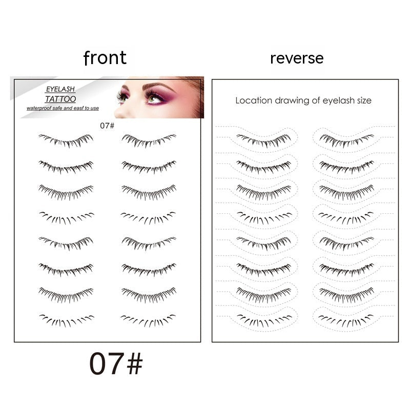 Lower Eyelashes Tattoo Sticker Disposable Waterproof - Eshtree