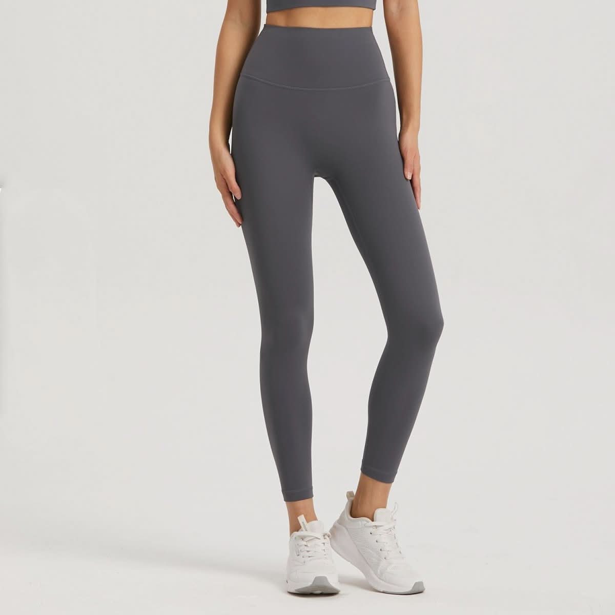 Lycra Pocket Peach High - waisted Nine - point Leggings - Eshtree