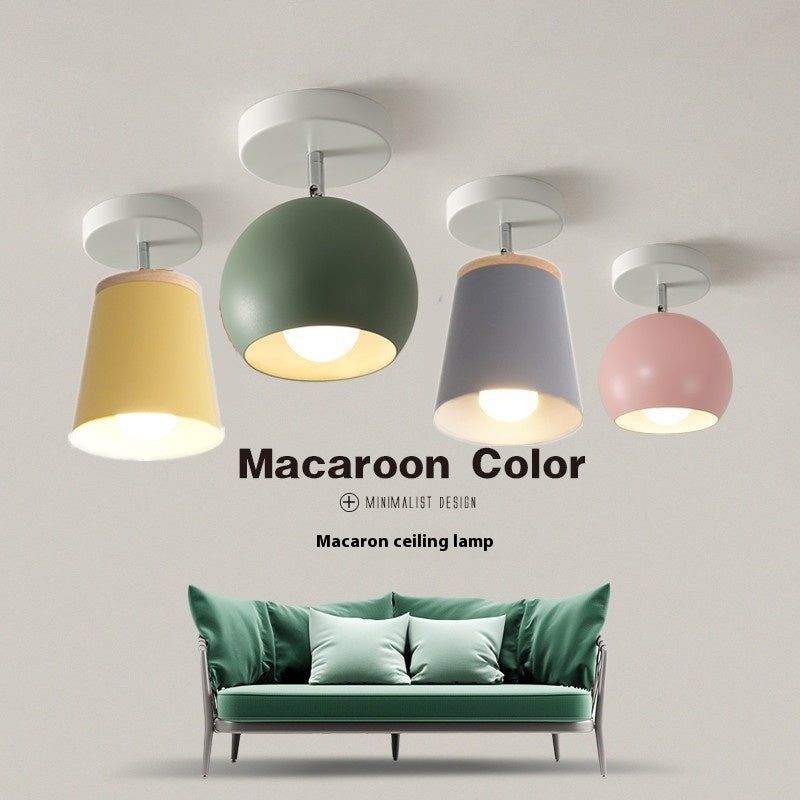 Macaron Ceiling Lamp Aisle Light LED Color Iron Home Lighting - Eshtree