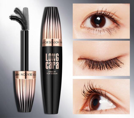 Makeup Eyelash Mascara Eye Lashes Makeup 4D Silk Fiber Lash Mascara New Long Curling Black Waterproof Fiber Mascara - Eshtree