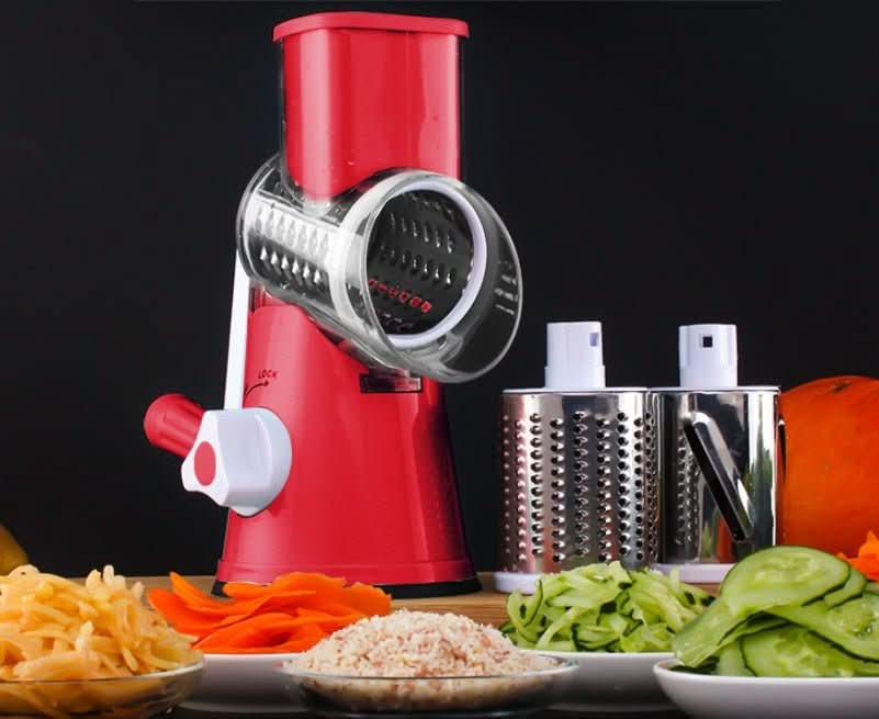 Manual Kitchen Accessories Multifunctional Round Mandoline Potato Slicer Vegetable Cutter Slicer Cheese Kitchen Gadgets - Eshtree