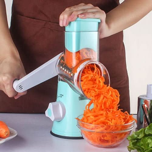 Manual Kitchen Accessories Multifunctional Round Mandoline Potato Slicer Vegetable Cutter Slicer Cheese Kitchen Gadgets - Eshtree