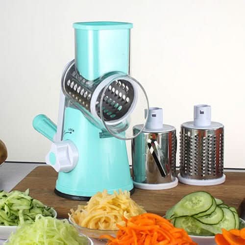 Manual Kitchen Accessories Multifunctional Round Mandoline Potato Slicer Vegetable Cutter Slicer Cheese Kitchen Gadgets - Eshtree