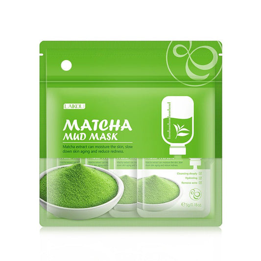 Matcha Green Clay Mask Pack 5g 12 packs, Moisturizing And Moisturizing - Eshtree