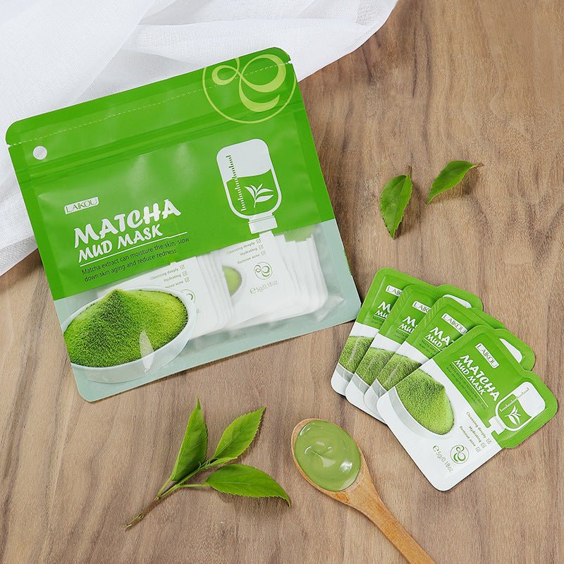 Matcha Green Clay Mask Pack 5g 12 packs, Moisturizing And Moisturizing - Eshtree