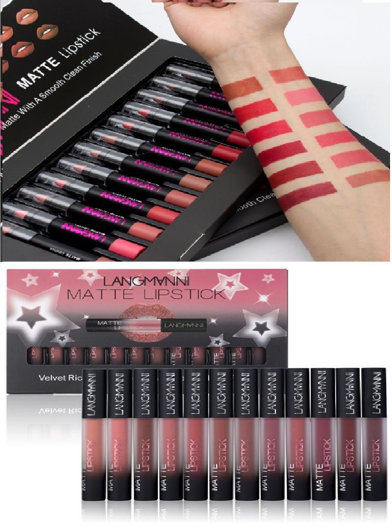 Matte Lipstick Waterproof Long - lasting Velvet Lipstick Set - Eshtree