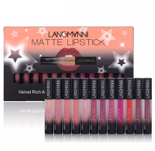 Matte Lipstick Waterproof Long - lasting Velvet Lipstick Set - Eshtree