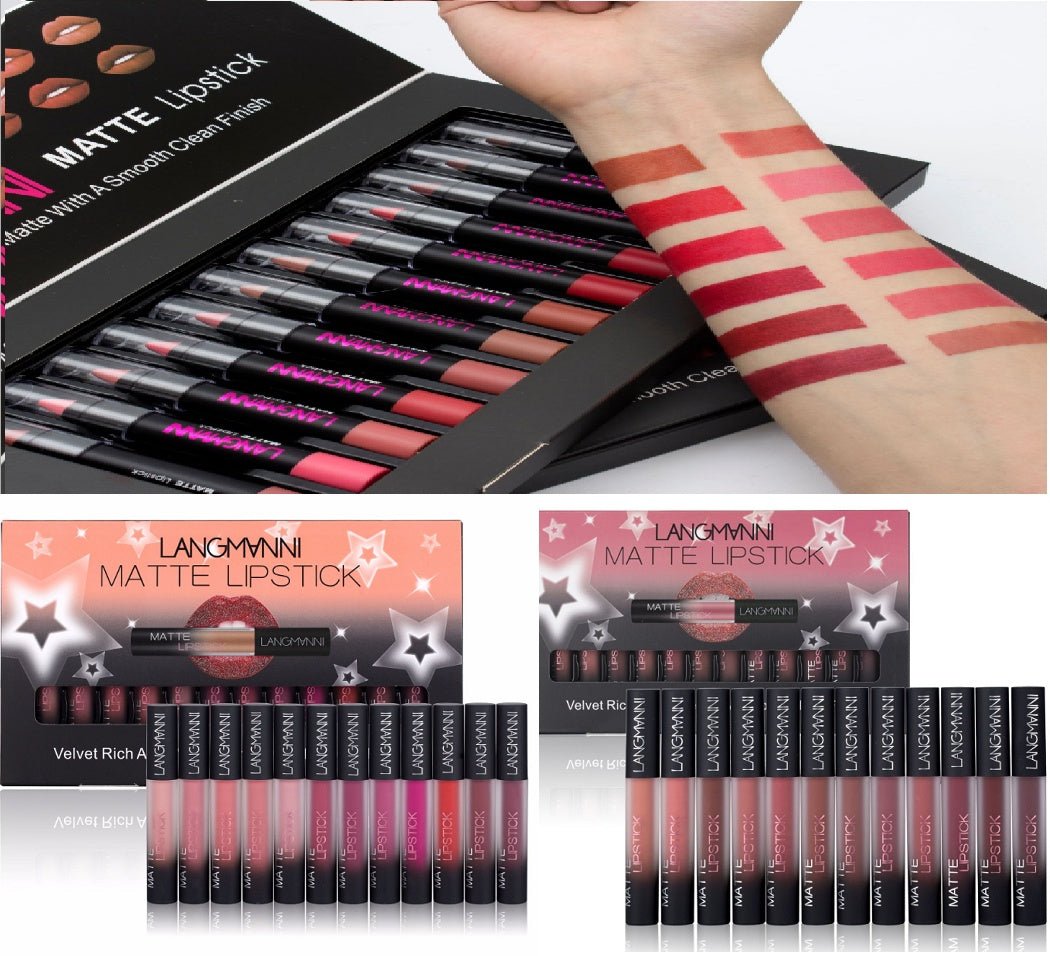 Matte Lipstick Waterproof Long - lasting Velvet Lipstick Set - Eshtree