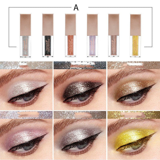 Matte Pearlescent Eyeshadow Sequined Diamond Eyeshadow Set - Eshtree