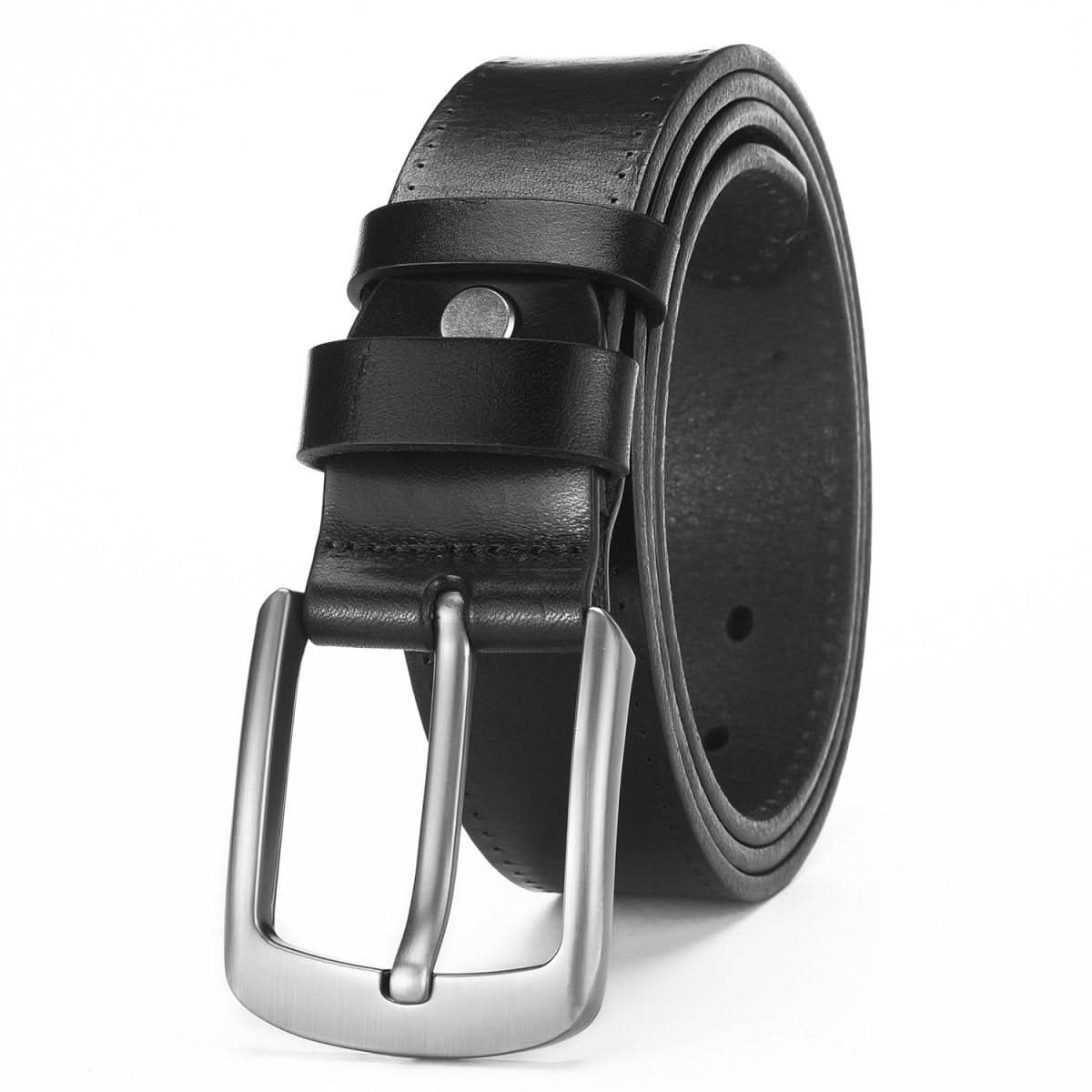 Men's Alloy Pin Buckle Casual First Layer Cowhide Belt - Eshtree