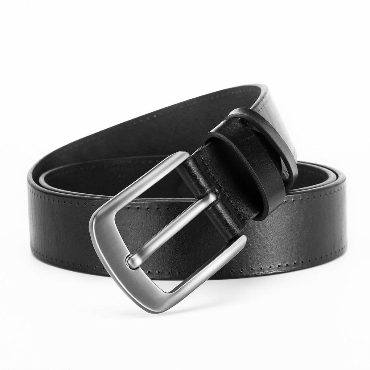 Men's Alloy Pin Buckle Casual First Layer Cowhide Belt - Eshtree