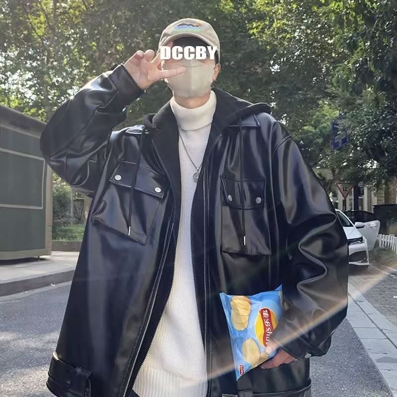 Men's Autumn Winter False - two - piece Hooded Jacket - Eshtree