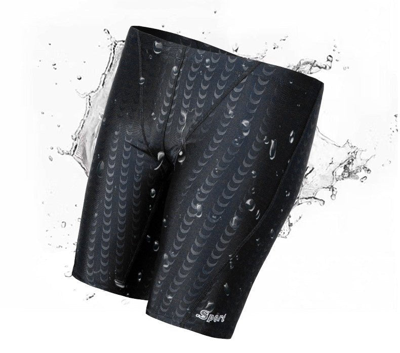 Men's Beach Surfing Shark Skin Waterproof Fabric Swimming Trunks - Eshtree