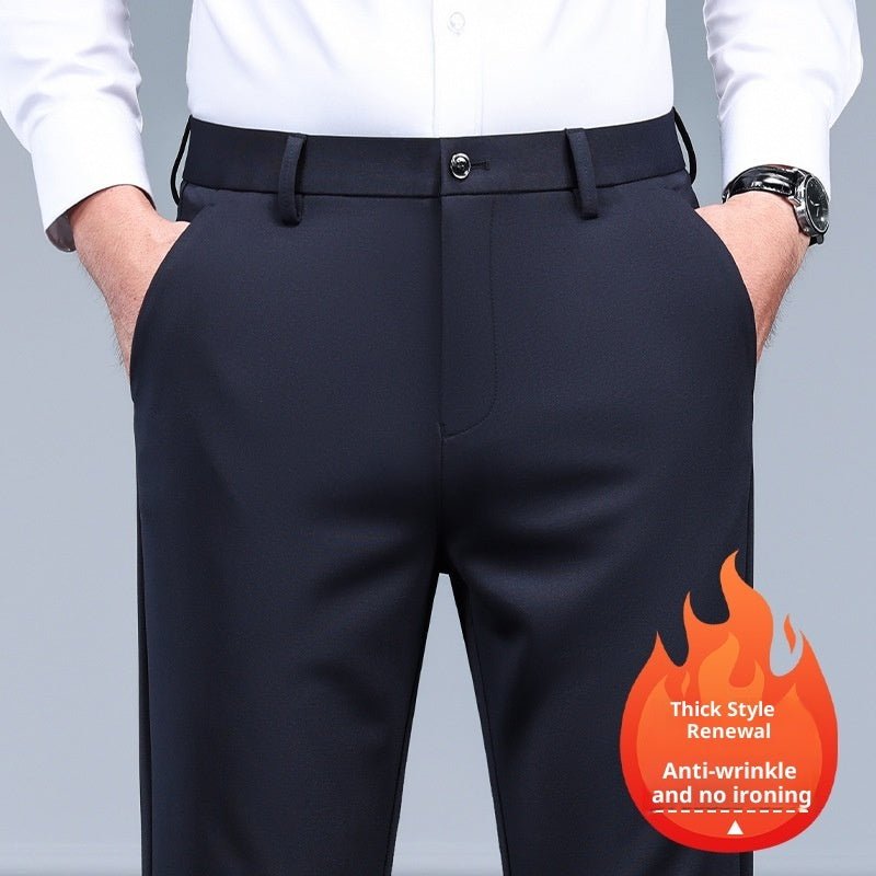 Men's Black Slim Straight Formal Pants Men's Pants - Eshtree