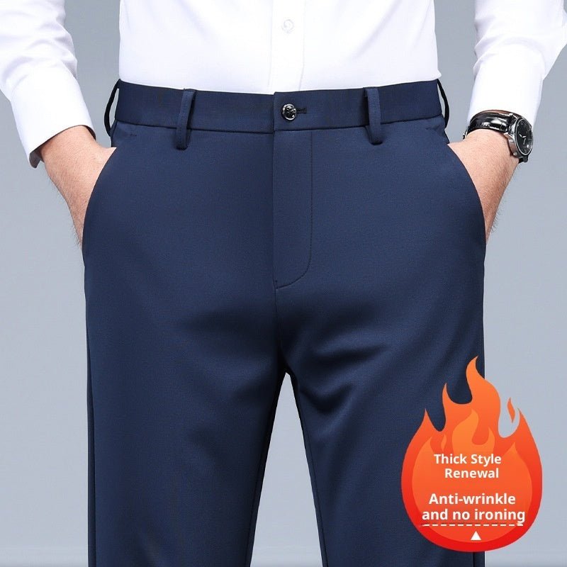Men's Black Slim Straight Formal Pants Men's Pants - Eshtree