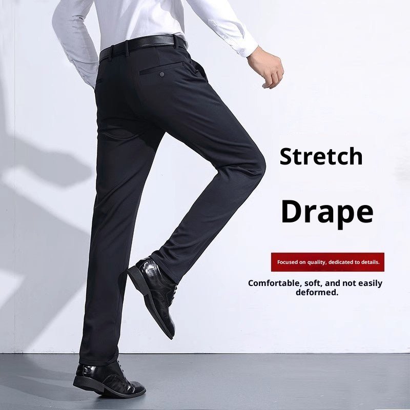 Men's Black Slim Straight Formal Pants Men's Pants - Eshtree