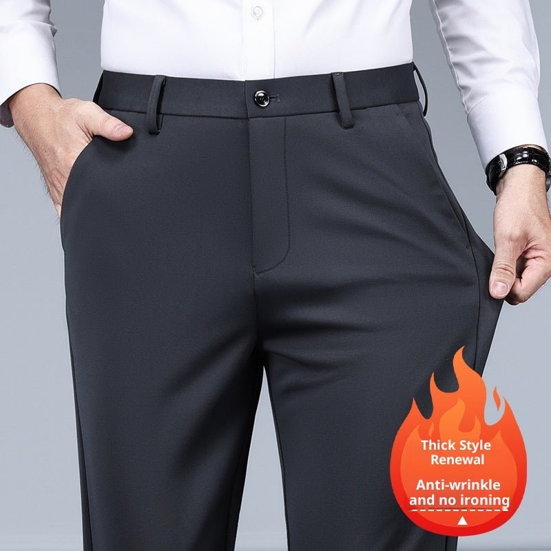 Men's Black Slim Straight Formal Pants Men's Pants - Eshtree