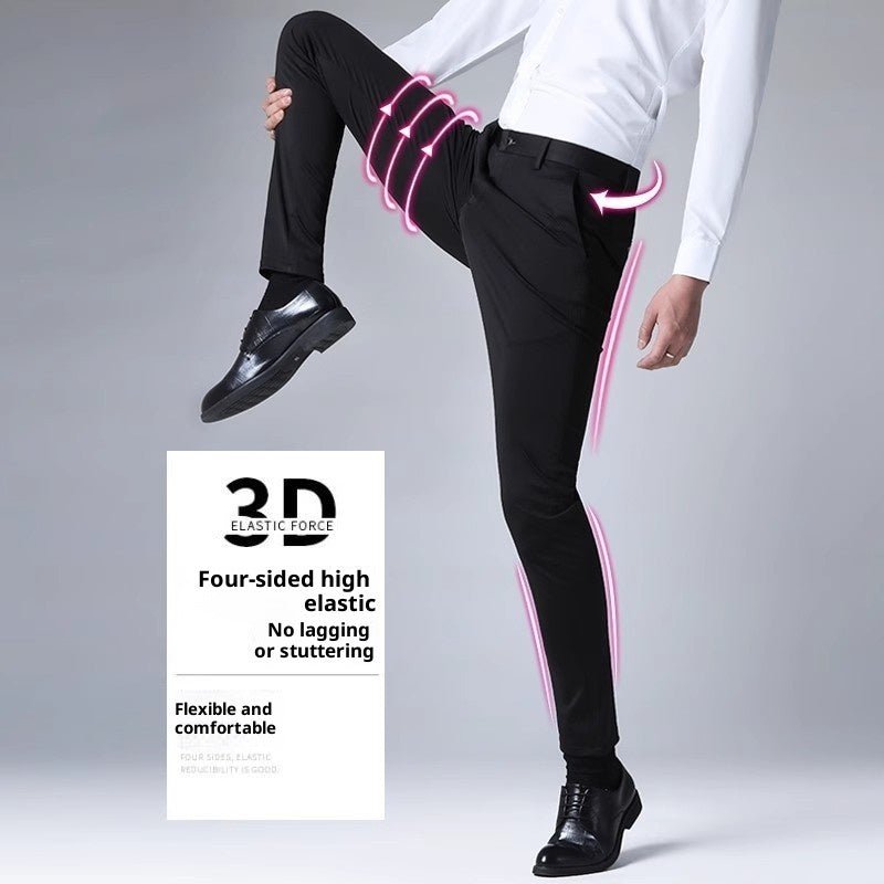 Men's Black Slim Straight Formal Pants Men's Pants - Eshtree