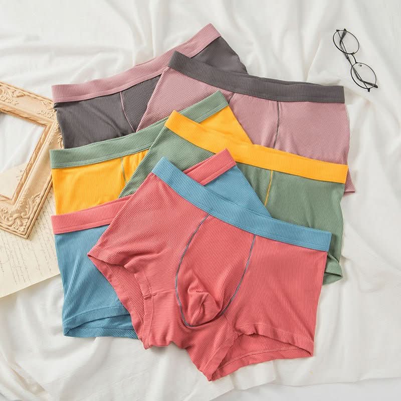 Men's Boxer Briefs Breathable Cotton Mid Waisted - Eshtree