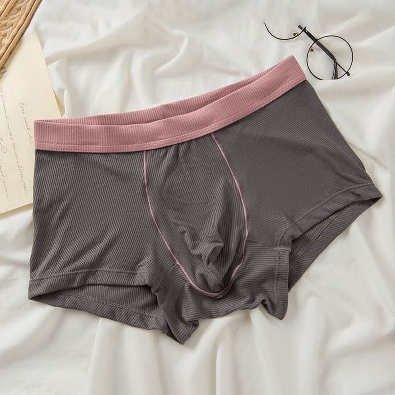 Men's Boxer Briefs Breathable Cotton Mid Waisted - Eshtree