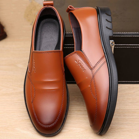 Mens Breathable Casual Business Leather Shoestrendy And Versatile - Eshtree
