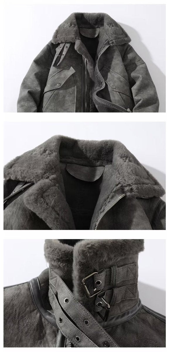 Men's Business Shirt Retro Berber Fleece Coat - Eshtree