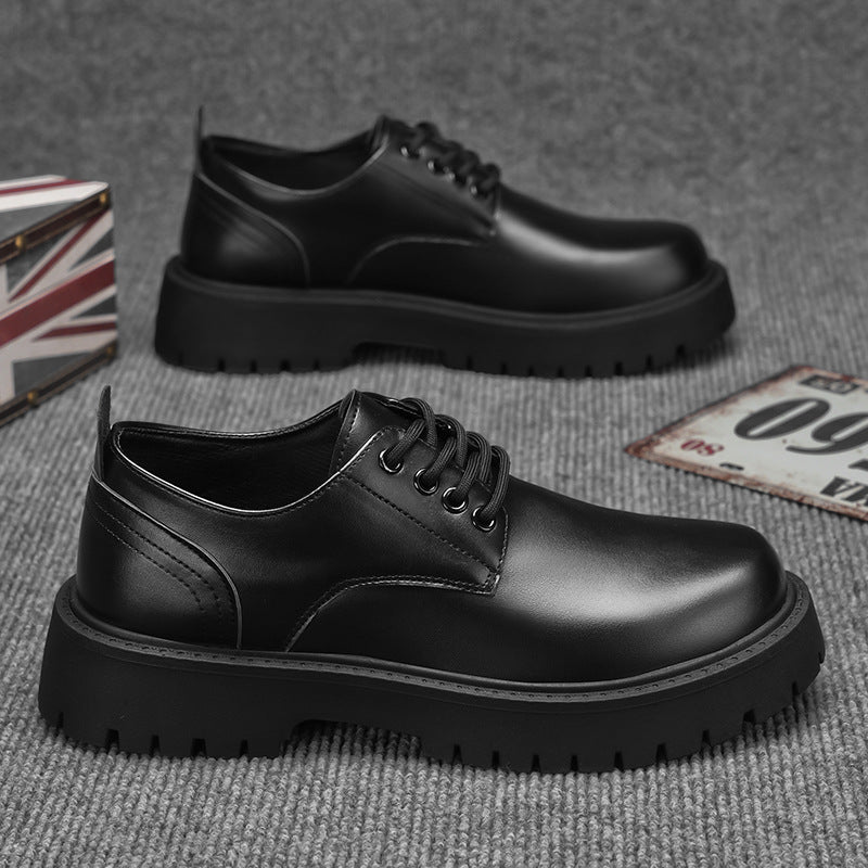 Mens Business Waterproof Black Leather Shoes - Eshtree