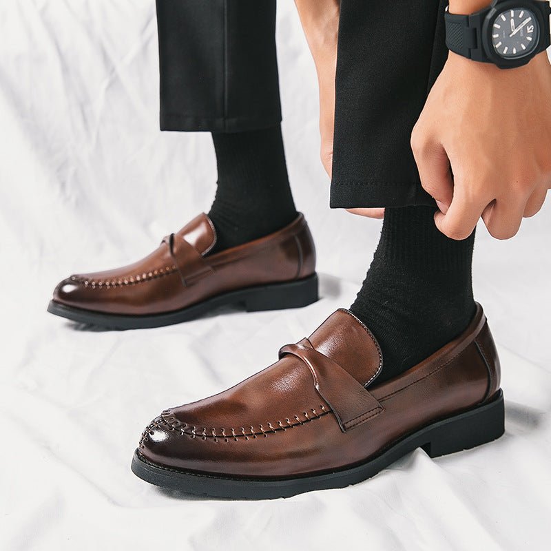 Mens Casual And Stylish Leather Shoes In British Business Style - Eshtree