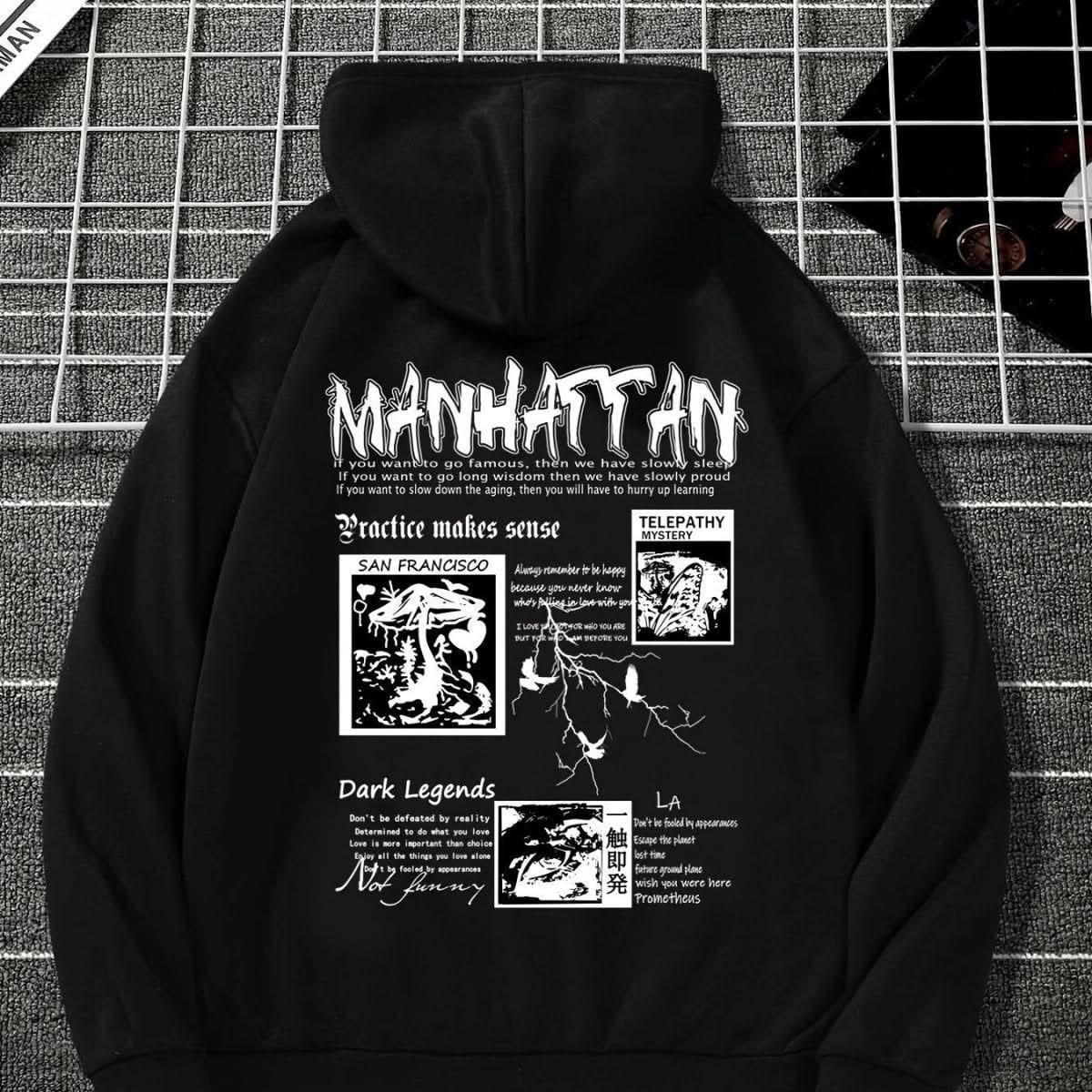 Men's Casual Drawstring Pocket Hoodie - Eshtree