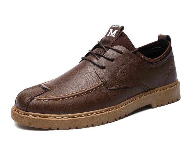 Men's Casual Lace - up Commuter Trendy Leather Shoes - Eshtree