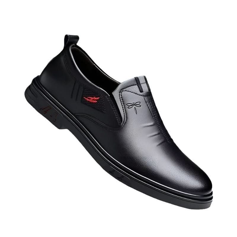 Men's Casual Leather Shoes Slip - on Soft Sole Soft Leather - Eshtree