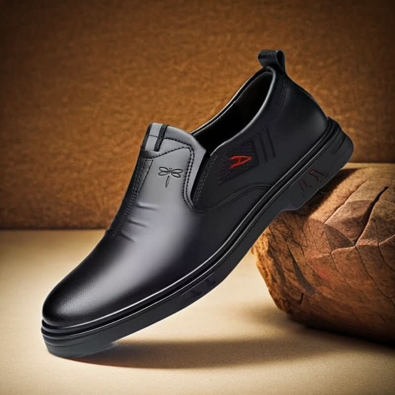 Men's Casual Leather Shoes Slip - on Soft Sole Soft Leather - Eshtree