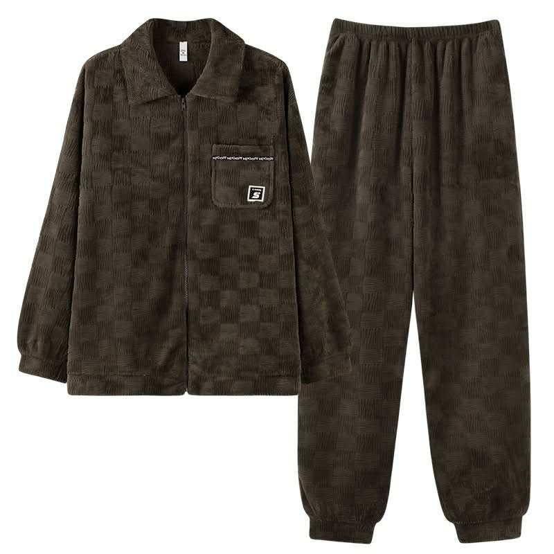 Men's Coral Velvet Pajamas Suit - Eshtree