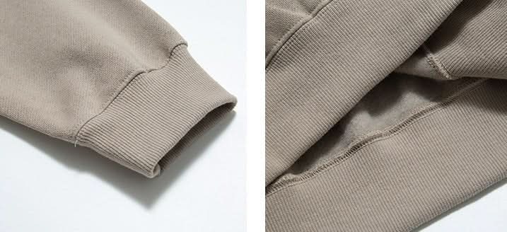 Men's Fleece - lined Thickened Design Letter Hooded Sweater - Eshtree