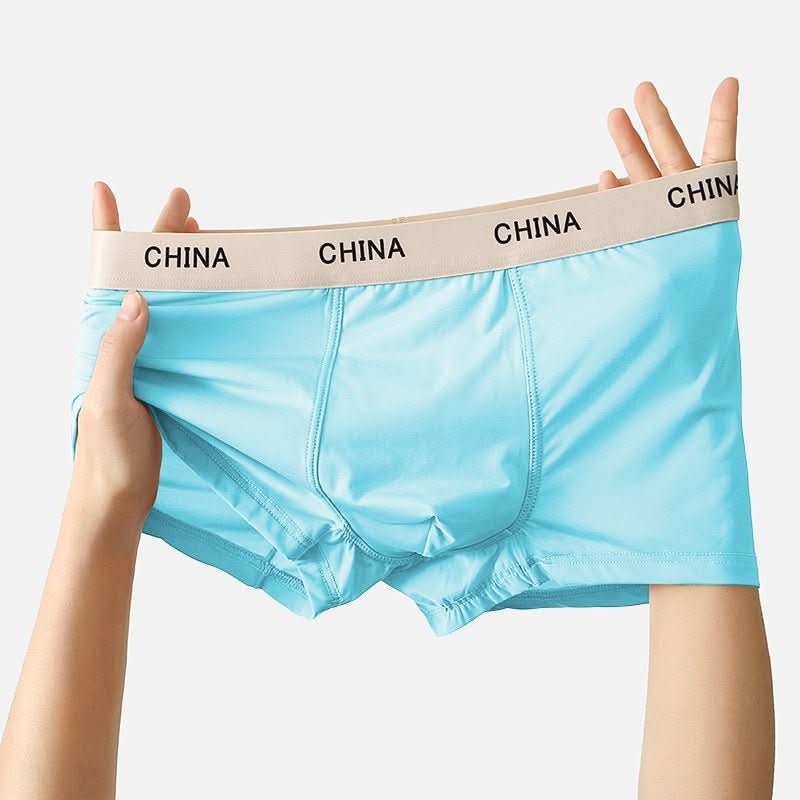 Men's Ice Silk Boxer Shorts Summer Thin Breathable Boxer - Eshtree