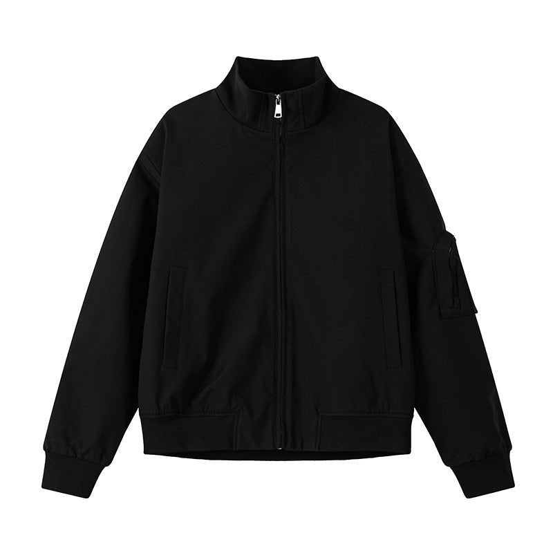 Men's Large Size Multi - pocket Short Flight Jacket - Eshtree